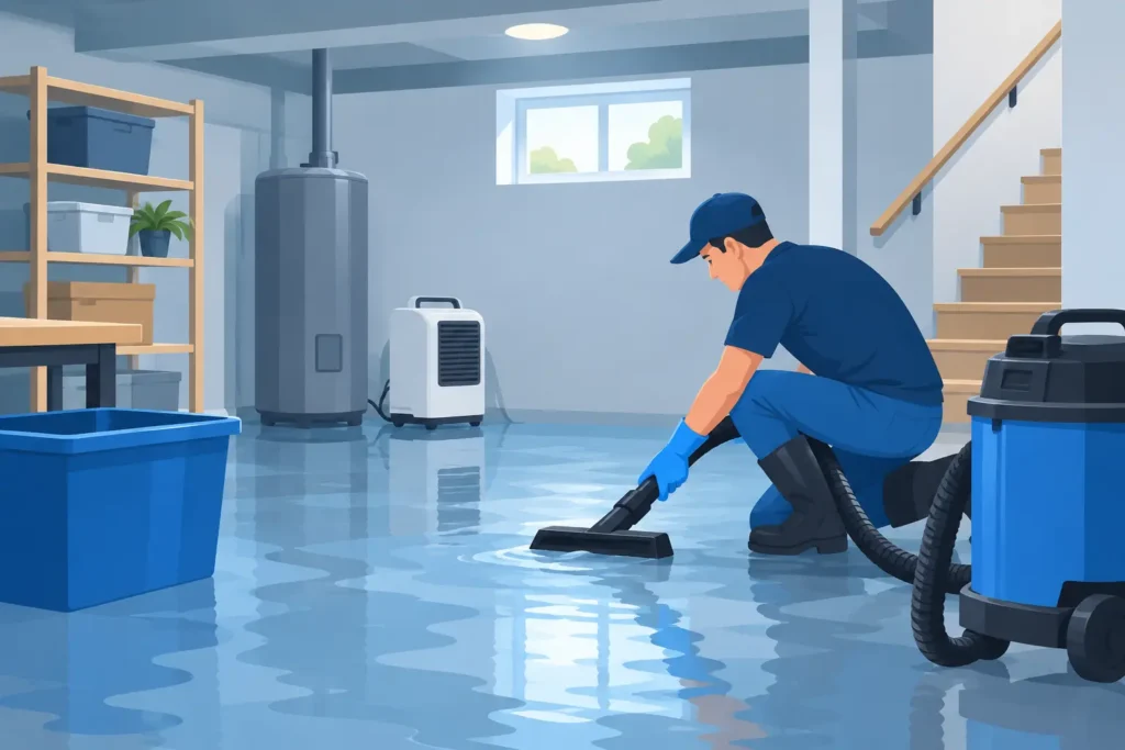 Basement Flood Cleanup Lexington First Steps